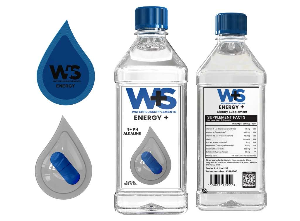 Water Plus Supplements – Complete Variety Trial Box (20 Bottles) (5 Energy • 5 Immunity • 5 Multivitamin • 5 Sleep)