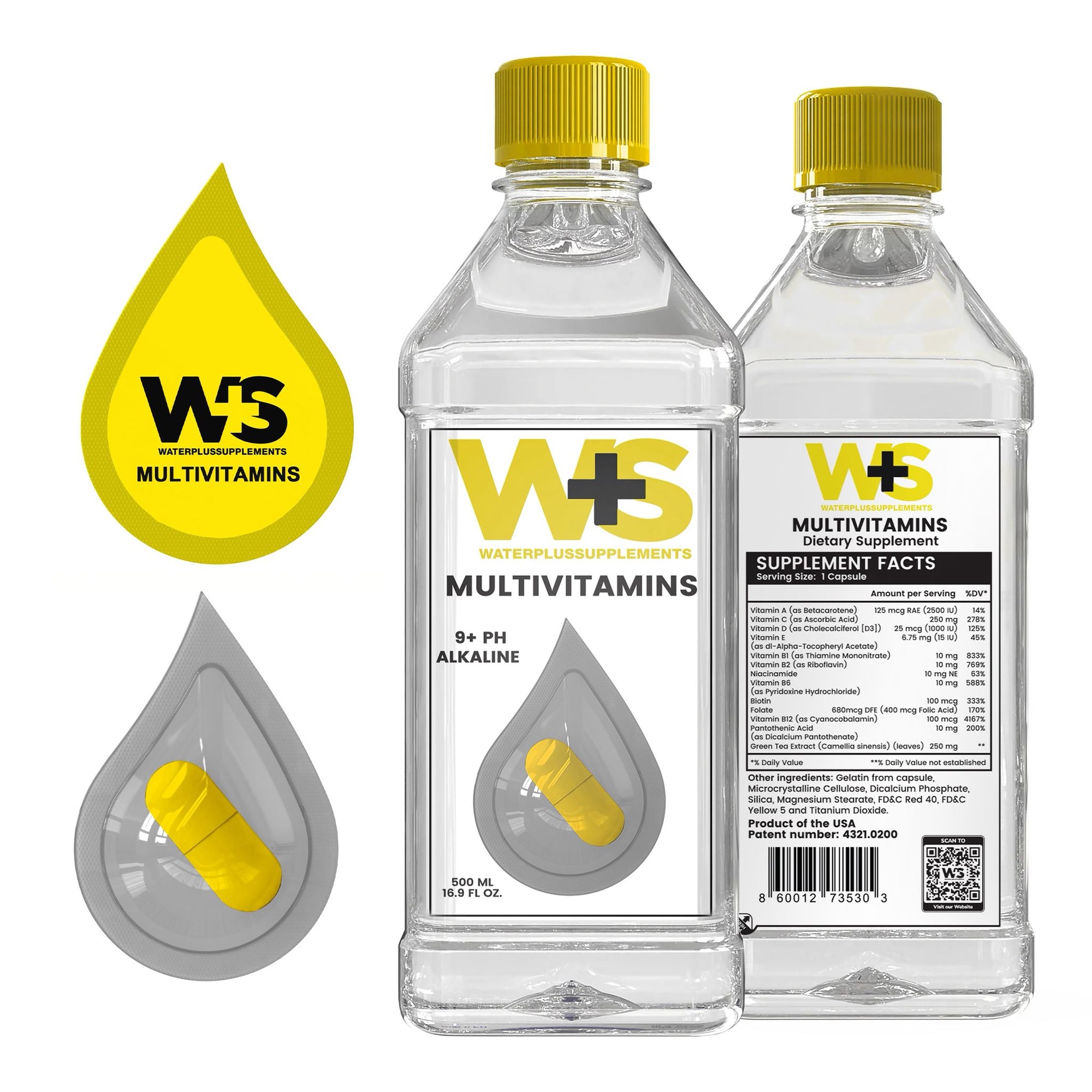 Water Plus Supplements – Complete Variety Trial Box (20 Bottles) (5 Energy • 5 Immunity • 5 Multivitamin • 5 Sleep)