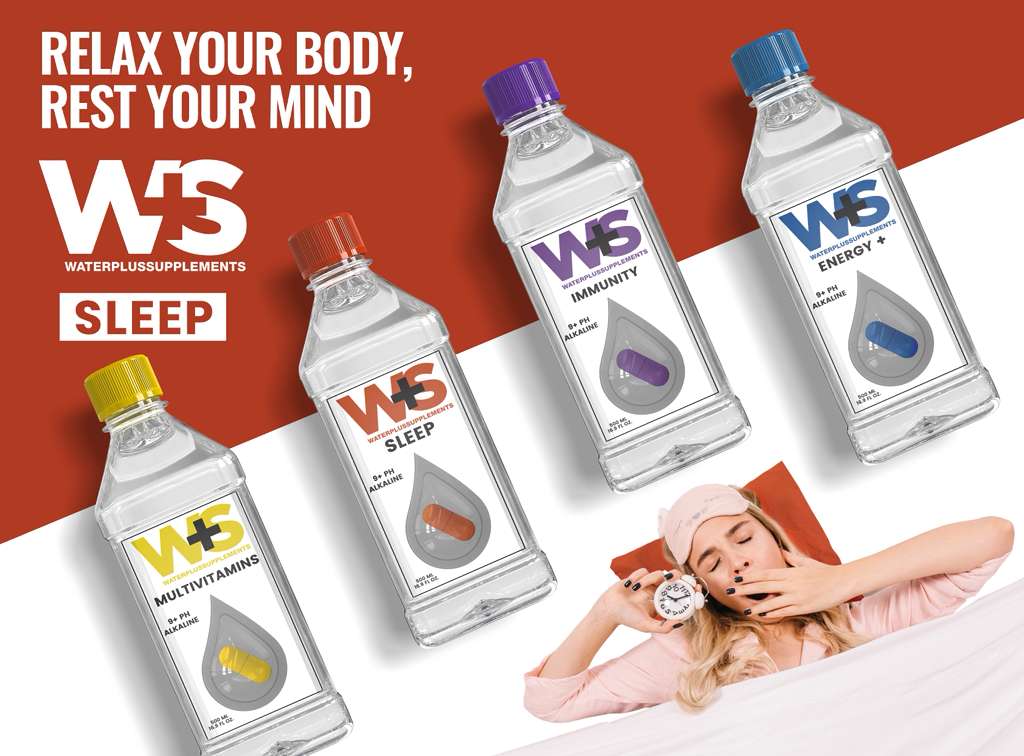 Water Plus Supplements – Complete Variety Trial Box (20 Bottles) (5 Energy • 5 Immunity • 5 Multivitamin • 5 Sleep)